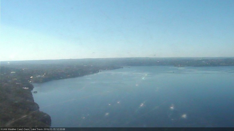 Lake Travis webcam, November 15, 2016 11:50 AM CT
