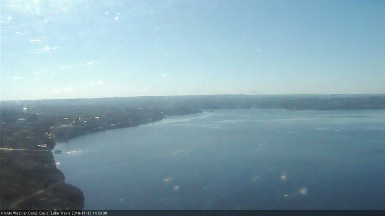 Lake Travis webcam, November 15, 2016 1:10 PM CT