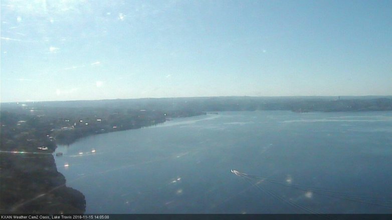 Lake Travis webcam, November 15, 2016 1:25 PM CT