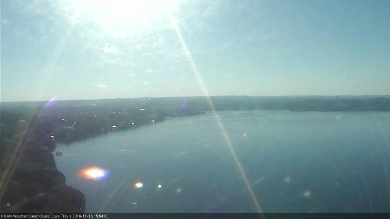 Lake Travis webcam, November 15, 2016 2:20 PM CT