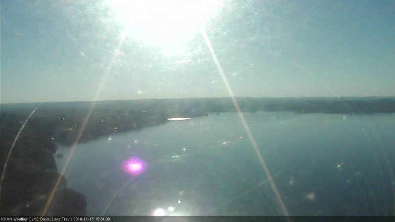 Lake Travis webcam, November 15, 2016 2:55 PM CT