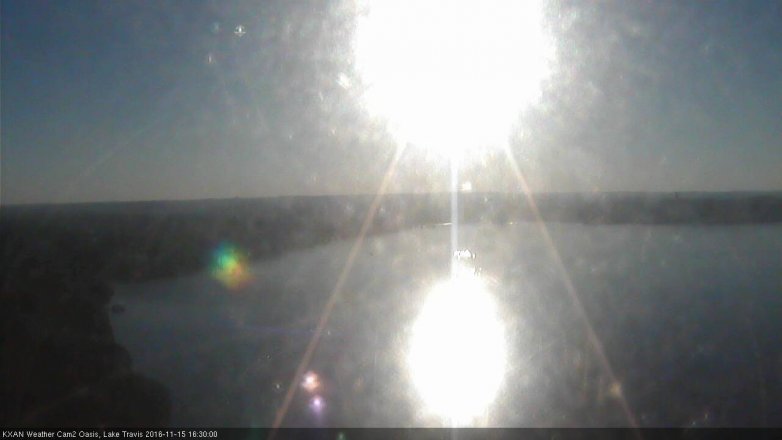 Lake Travis webcam, November 15, 2016 3:40 PM CT