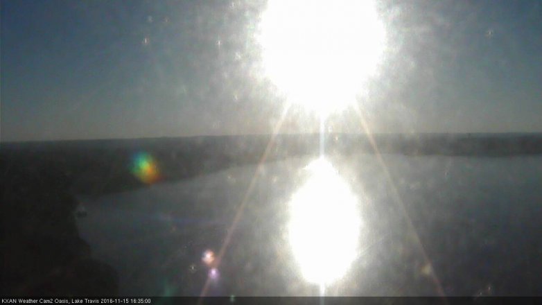 Lake Travis webcam, November 15, 2016 3:50 PM CT