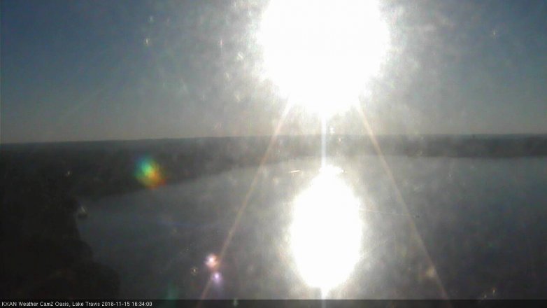 Lake Travis webcam, November 15, 2016 4:00 PM CT