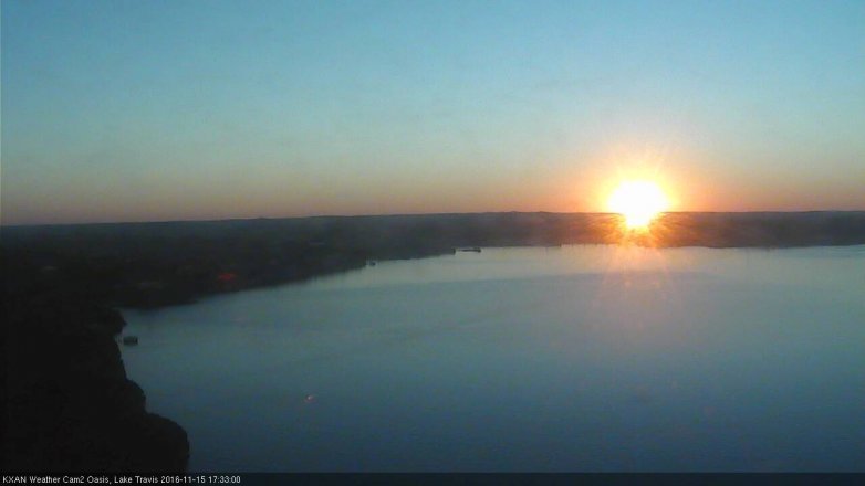 Lake Travis webcam, November 15, 2016 4:40 PM CT