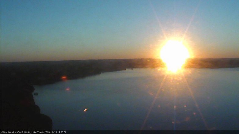 Lake Travis webcam, November 15, 2016 4:50 PM CT