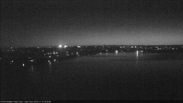 Lake Travis webcam, November 15, 2016 5:45 PM CT