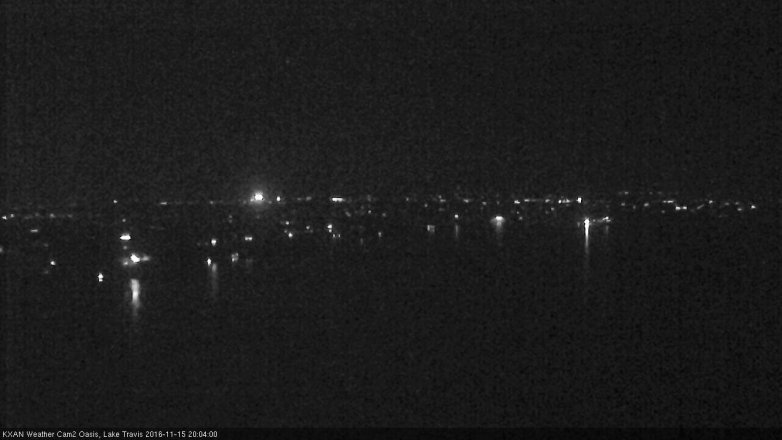 Lake Travis webcam, November 15, 2016 7:30 PM CT