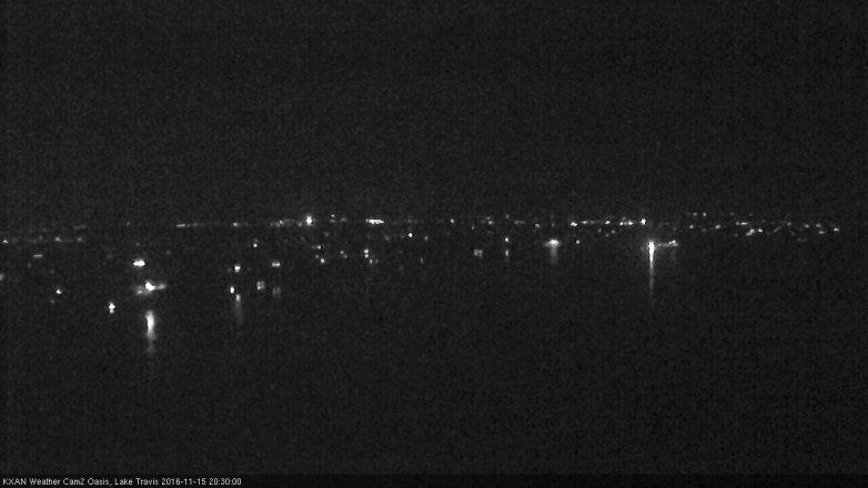 Lake Travis webcam, November 15, 2016 7:45 PM CT