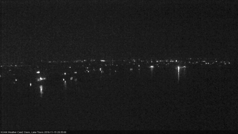 Lake Travis webcam, November 15, 2016 7:50 PM CT