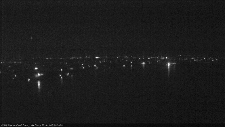 Lake Travis webcam, November 15, 2016 7:55 PM CT