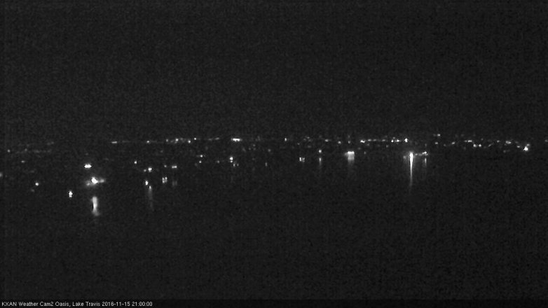 Lake Travis webcam, November 15, 2016 8:05 PM CT