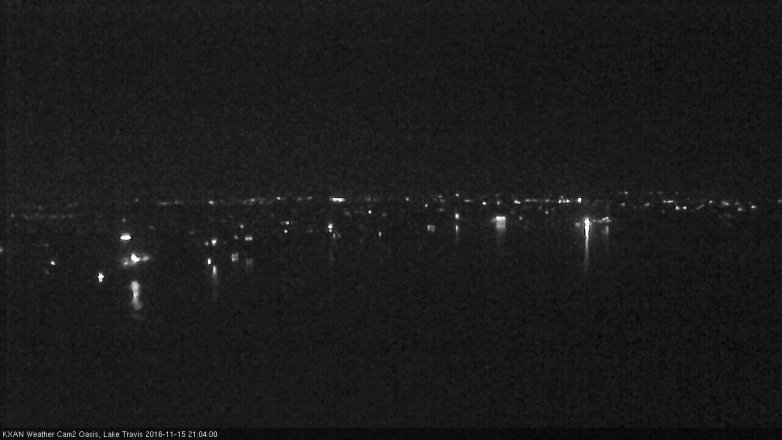 Lake Travis webcam, November 15, 2016 8:20 PM CT