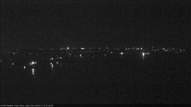 Lake Travis webcam, November 15, 2016 9:05 PM CT