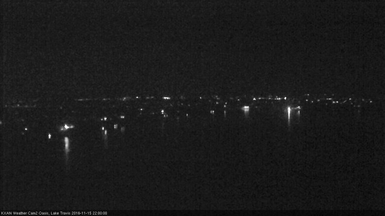 Lake Travis webcam, November 15, 2016 9:10 PM CT