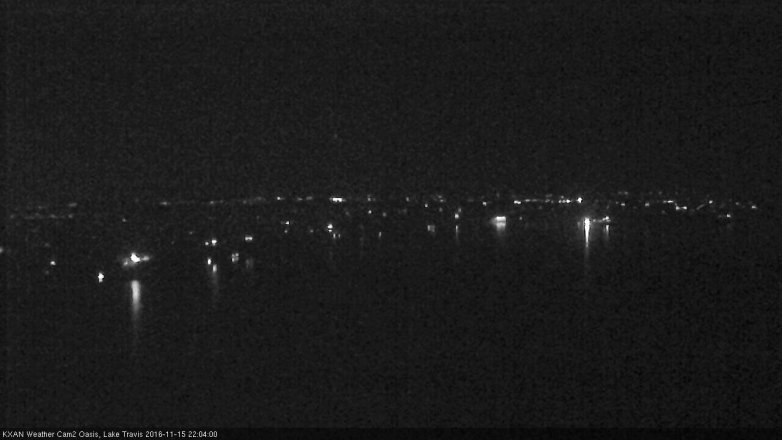 Lake Travis webcam, November 15, 2016 9:15 PM CT