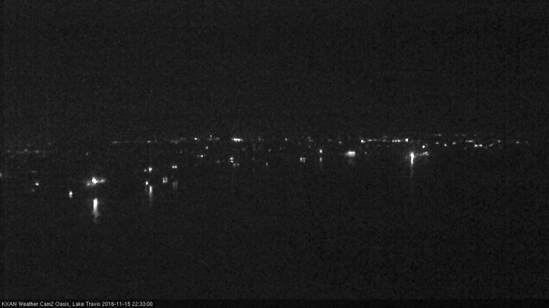 Lake Travis webcam, November 15, 2016 10:05 PM CT
