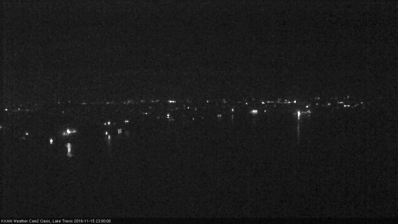 Lake Travis webcam, November 15, 2016 10:25 PM CT