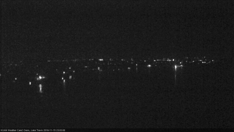 Lake Travis webcam, November 15, 2016 10:35 PM CT