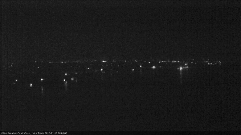 Lake Travis webcam, November 15, 2016 11:20 PM CT