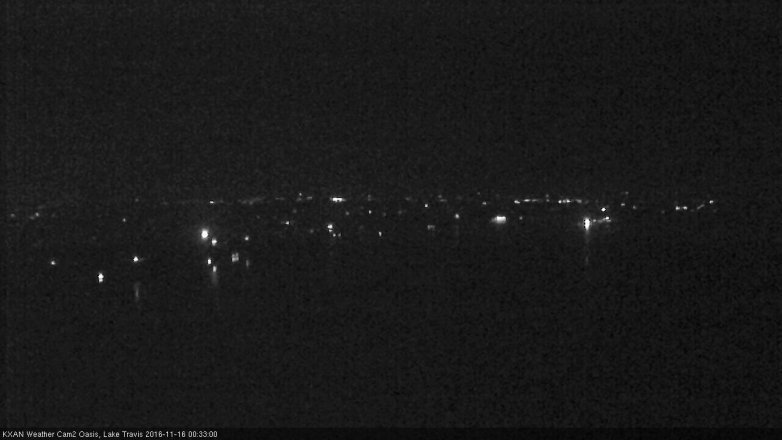 Lake Travis webcam, November 15, 2016 11:40 PM CT