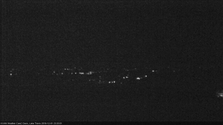 Lake Travis webcam, December 1, 2016 11:05 PM CT