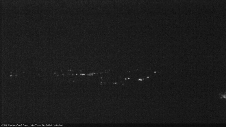 Lake Travis webcam, December 1, 2016 11:10 PM CT