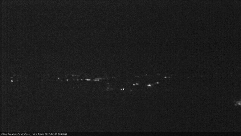 Lake Travis webcam, December 1, 2016 11:20 PM CT