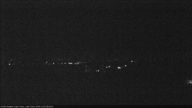 Lake Travis webcam, December 1, 2016 11:25 PM CT