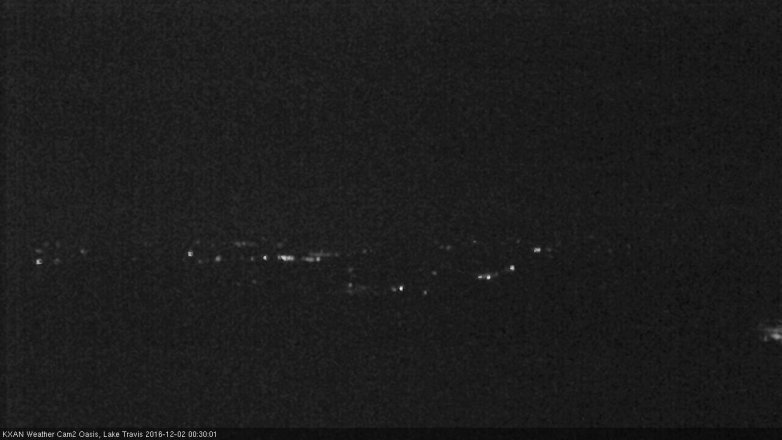 Lake Travis webcam, December 1, 2016 11:35 PM CT