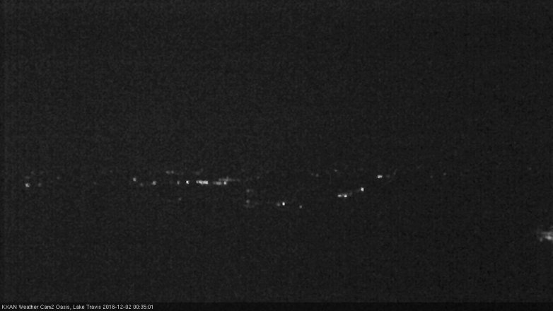 Lake Travis webcam, December 1, 2016 11:45 PM CT