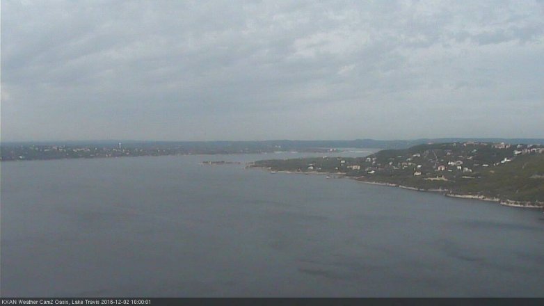 Lake Travis webcam, December 2, 2016 9:05 AM CT