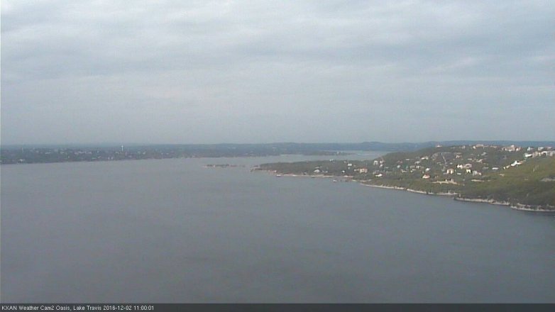 Lake Travis webcam, December 2, 2016 10:10 AM CT