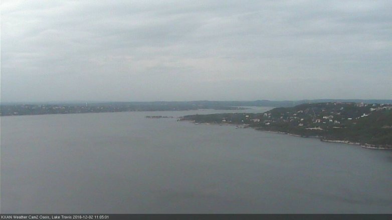 Lake Travis webcam, December 2, 2016 10:30 AM CT