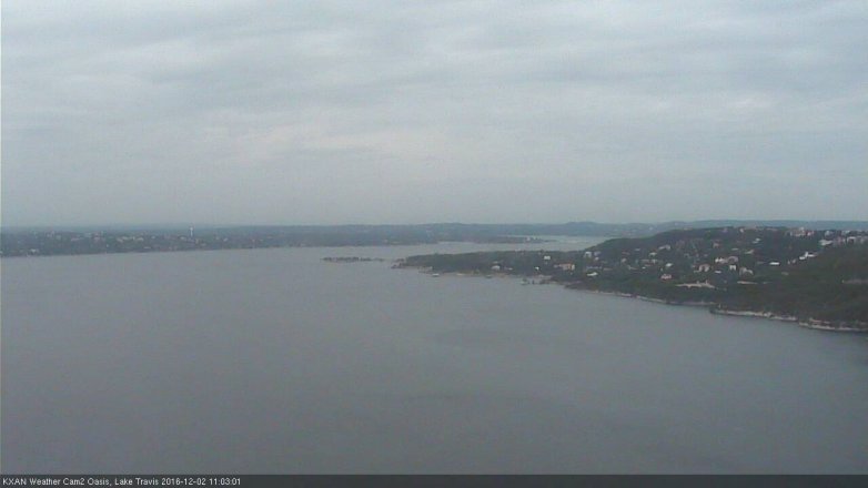 Lake Travis webcam, December 2, 2016 10:35 AM CT