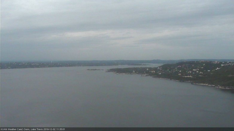 Lake Travis webcam, December 2, 2016 10:55 AM CT