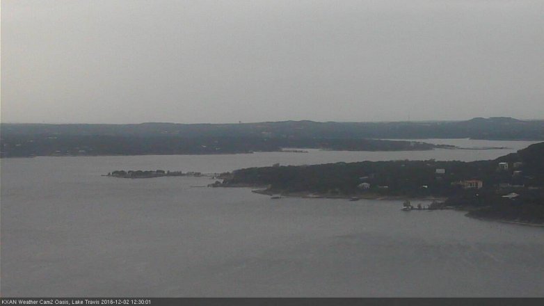 Lake Travis webcam, December 2, 2016 11:50 AM CT