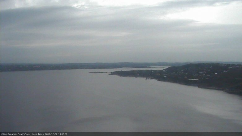 Lake Travis webcam, December 2, 2016 12:10 PM CT