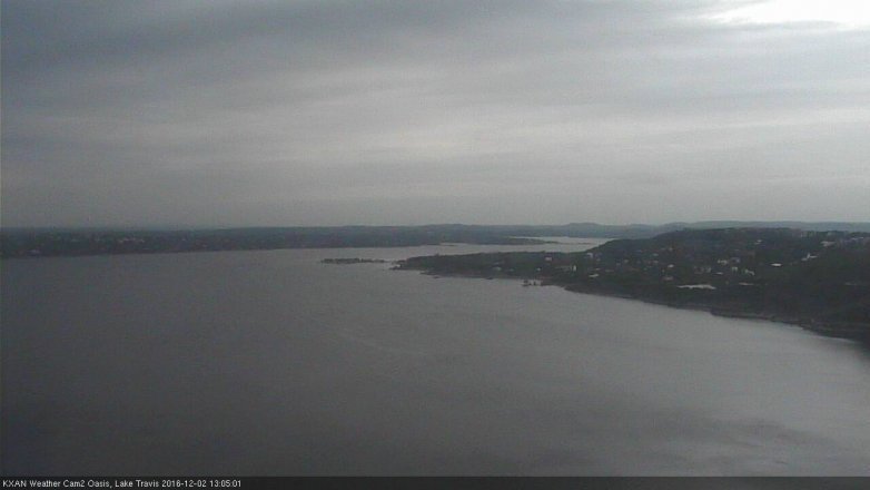 Lake Travis webcam, December 2, 2016 12:30 PM CT