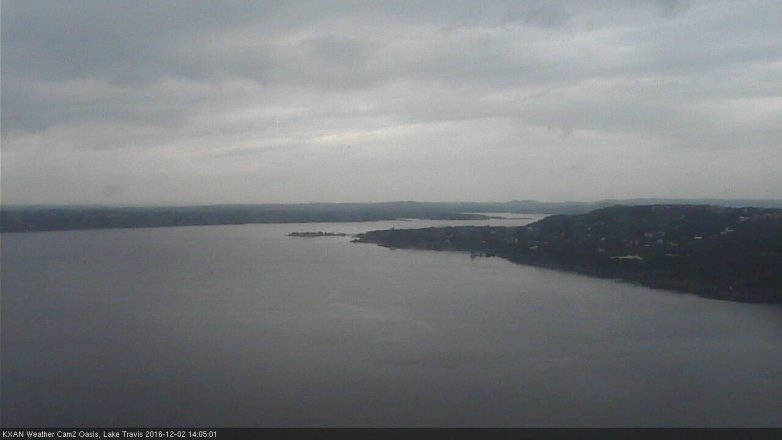 Lake Travis webcam, December 2, 2016 1:35 PM CT