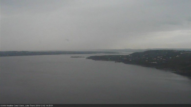 Lake Travis webcam, December 2, 2016 1:45 PM CT