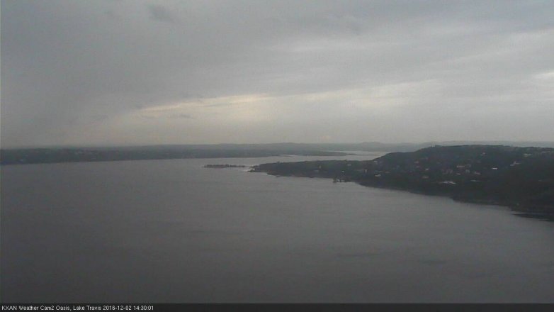Lake Travis webcam, December 2, 2016 1:50 PM CT