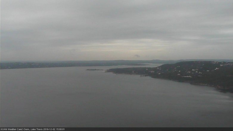 Lake Travis webcam, December 2, 2016 2:10 PM CT