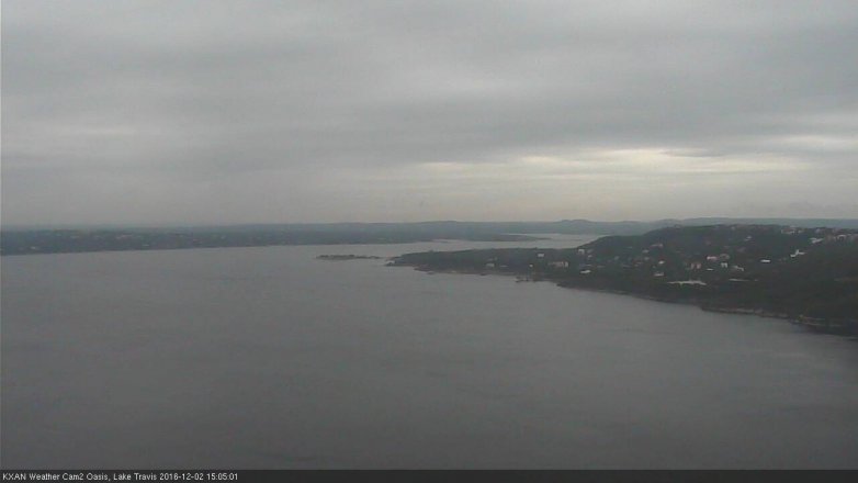 Lake Travis webcam, December 2, 2016 2:30 PM CT