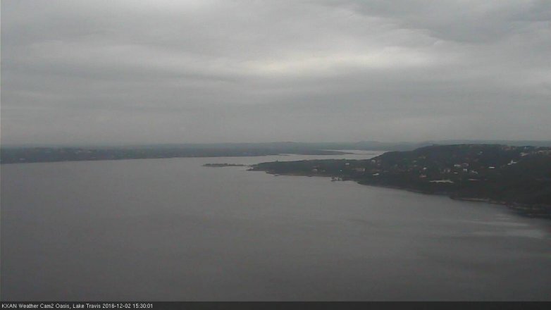 Lake Travis webcam, December 2, 2016 2:50 PM CT