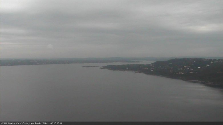Lake Travis webcam, December 2, 2016 2:55 PM CT