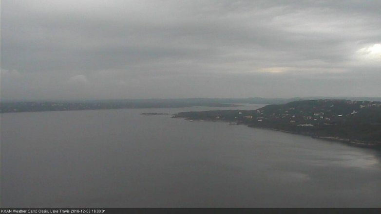 Lake Travis webcam, December 2, 2016 3:15 PM CT
