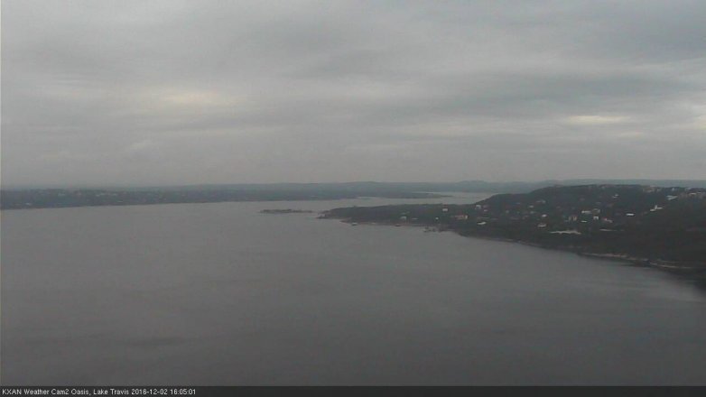 Lake Travis webcam, December 2, 2016 3:25 PM CT
