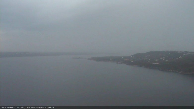 Lake Travis webcam, December 2, 2016 4:15 PM CT