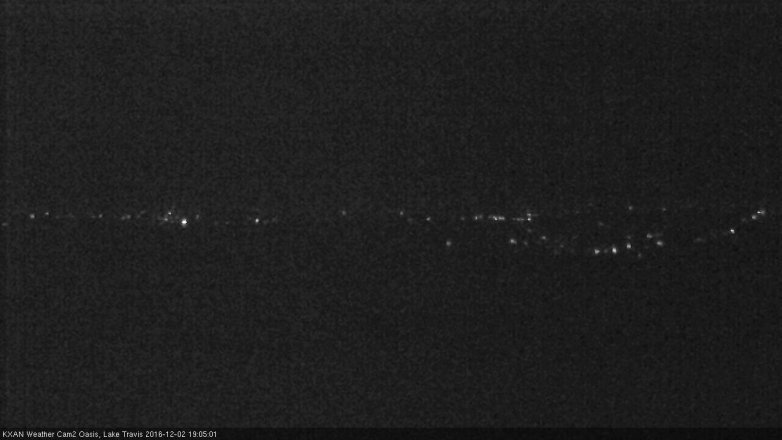 Lake Travis webcam, December 2, 2016 6:35 PM CT